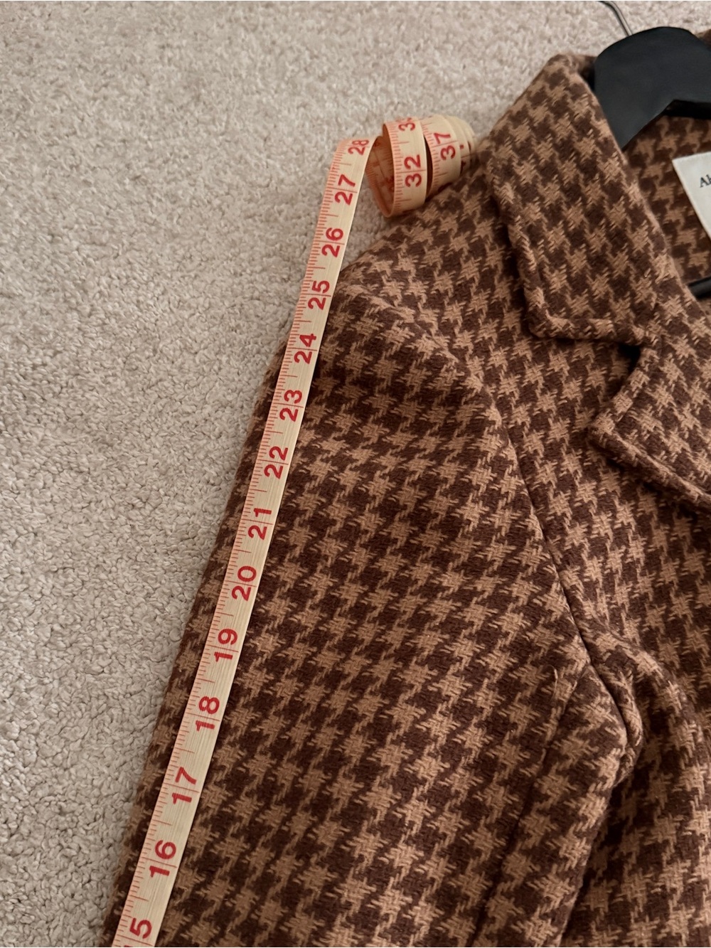 ABERCROMBIE | HOUNDSTOOTH WOOL DAD COATđź§Ąđź’« - Picture 6 of 8